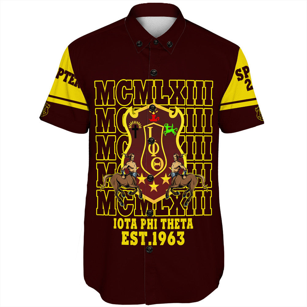 Fraternity Shirt – Personalized Iota Phi Theta Mcm Style Short Sleeve Shirt