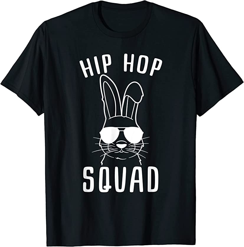 Sunglass Bunny Hip Hop Squad | Easter Gift | Mens & Womens T-Shirt