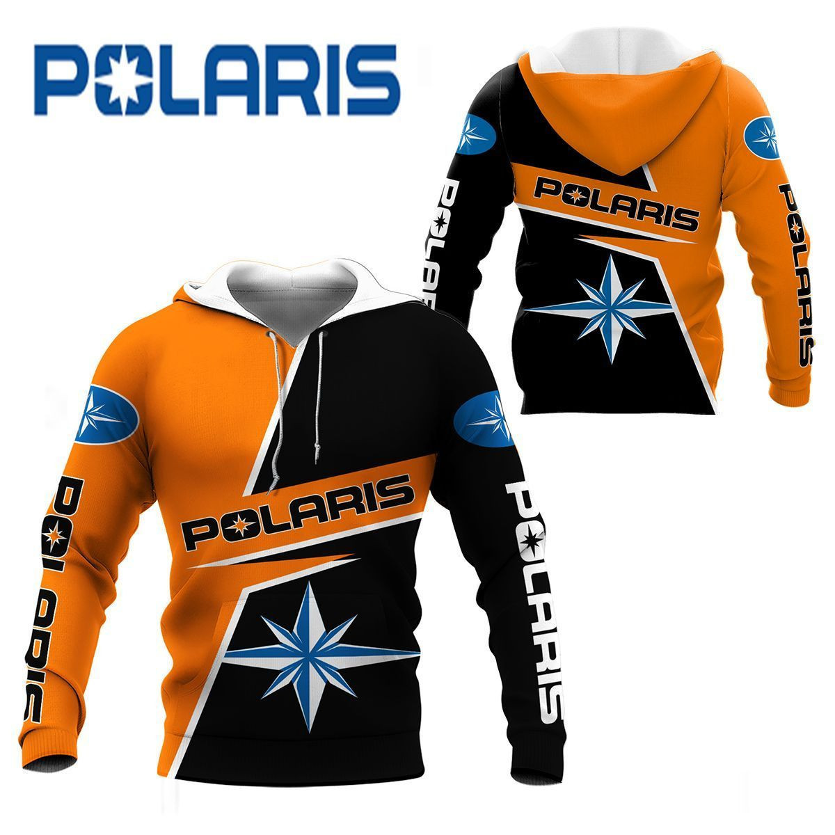 3D All Over Printed Polaris Shirts Ver 3 (Orange)