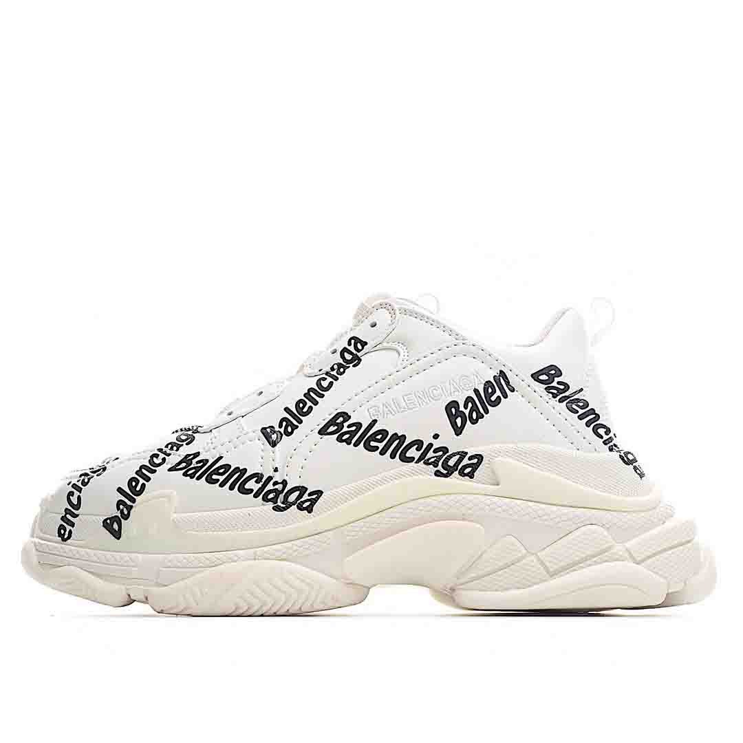 Balenciaga Triple S Logotype Sneaker In White Shoes Sneakers SNK458619256