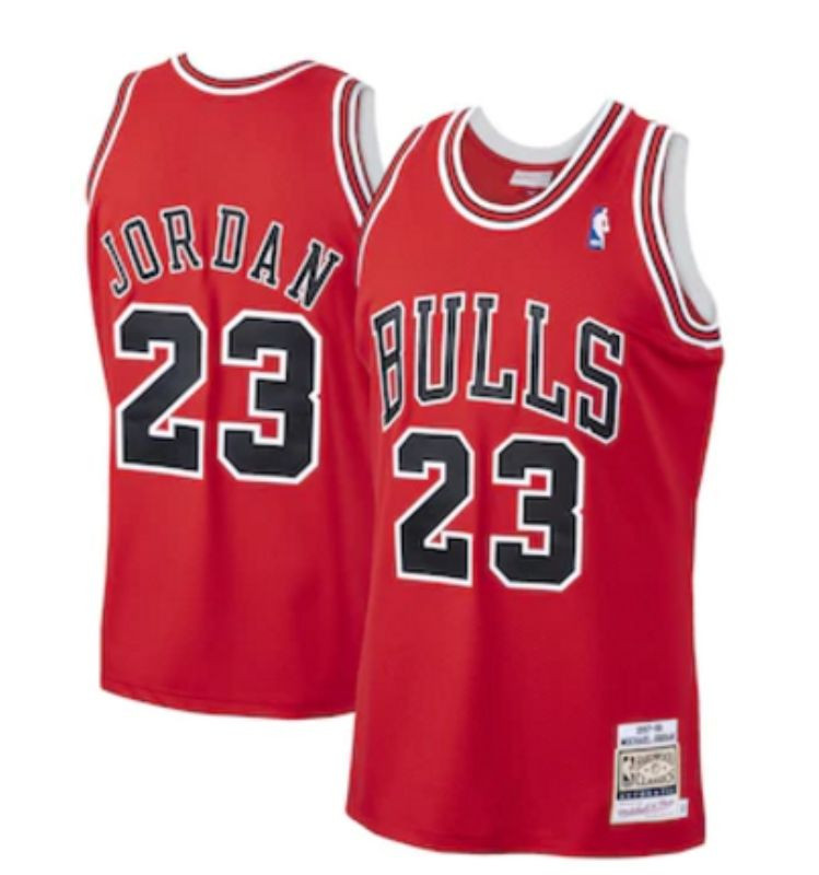 Chicago Bulls Michael Jordan #23 NBA Throwback Red Jersey