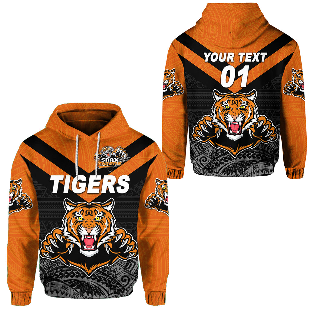 (Custom Personalised) Papua New Guinea Lae Snax Tigers Hoodie Rugby Original Style – Black, Custom Text And Number Lt8