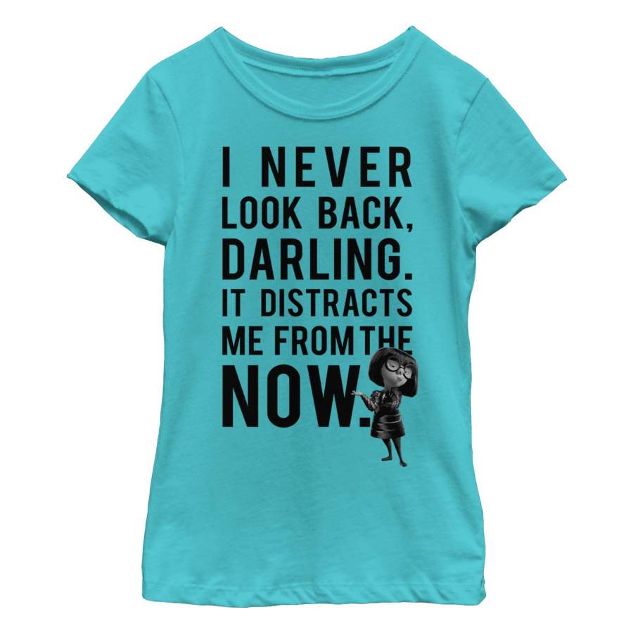 The Incredibles Girl’s Edna Mode Never Look Back  T Shirt