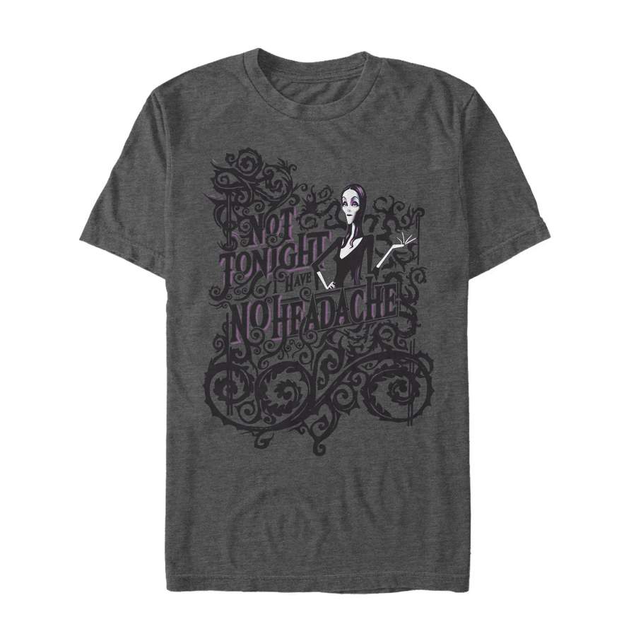 Addams Family Men’s Morticia No Headache  T Shirt