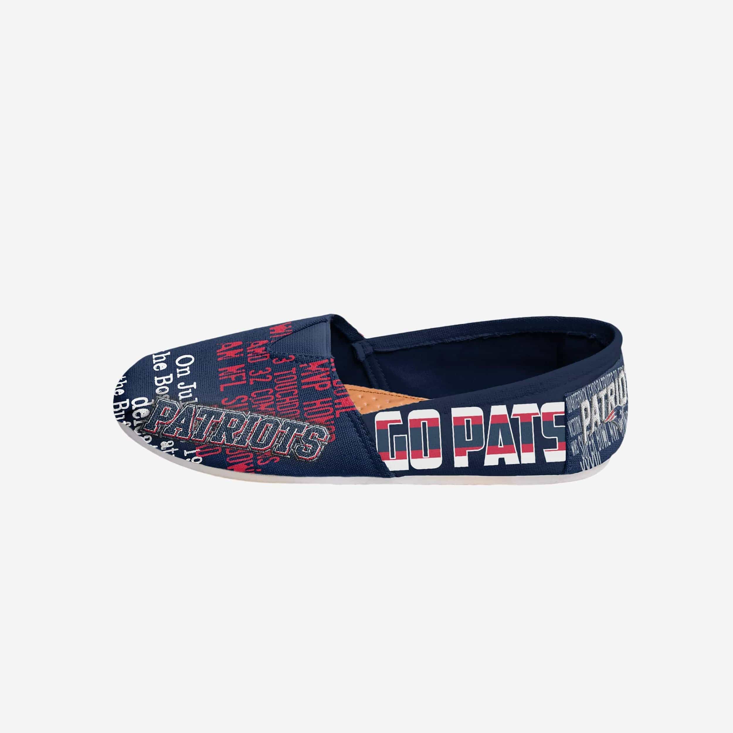 New England Patriots Thematic Womens Canvas Shoe