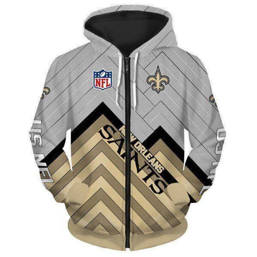 New Orleans Saints Hoodie 3D Style2063 All Over Printed