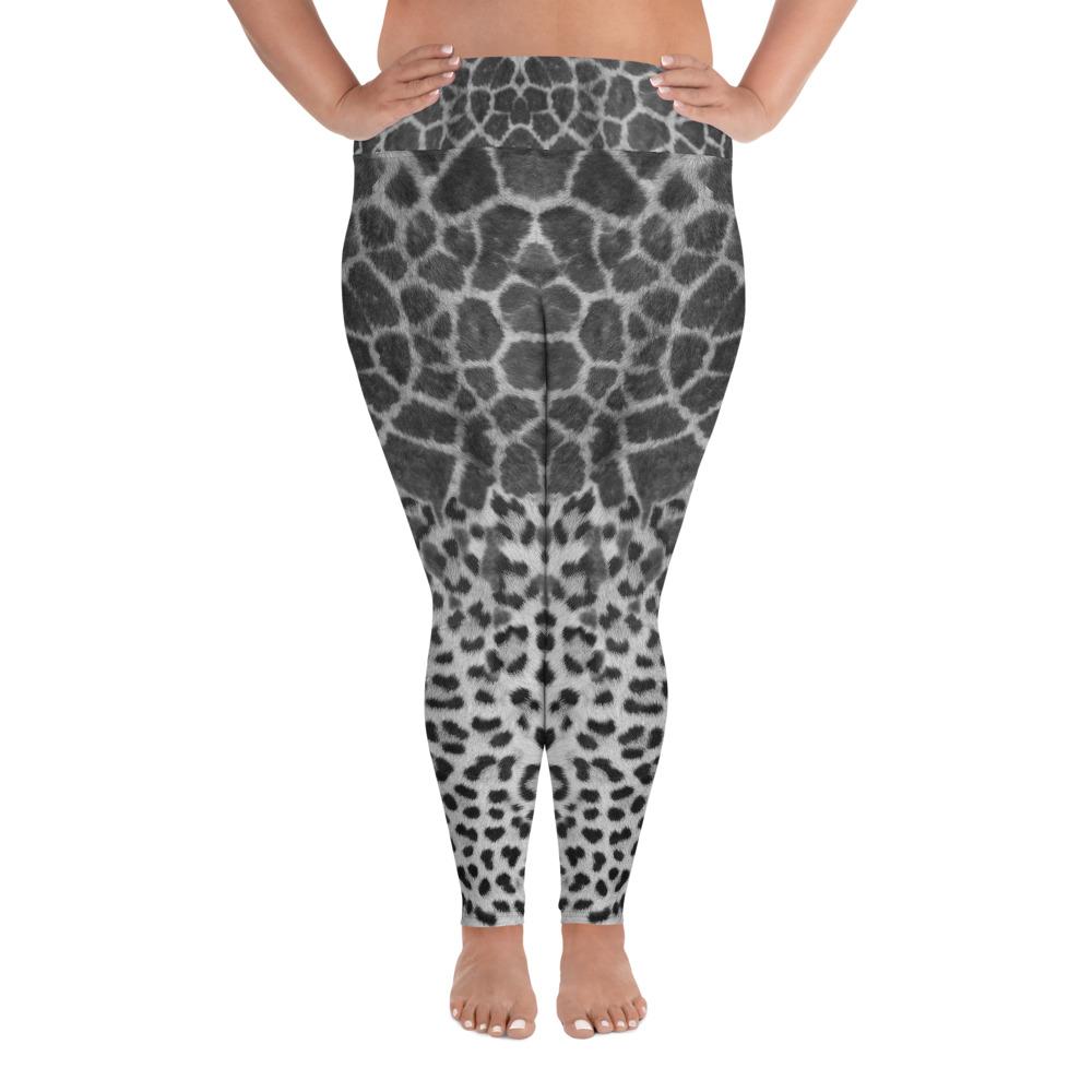 Giraffe & Leopard Skin Plus Size Leggings