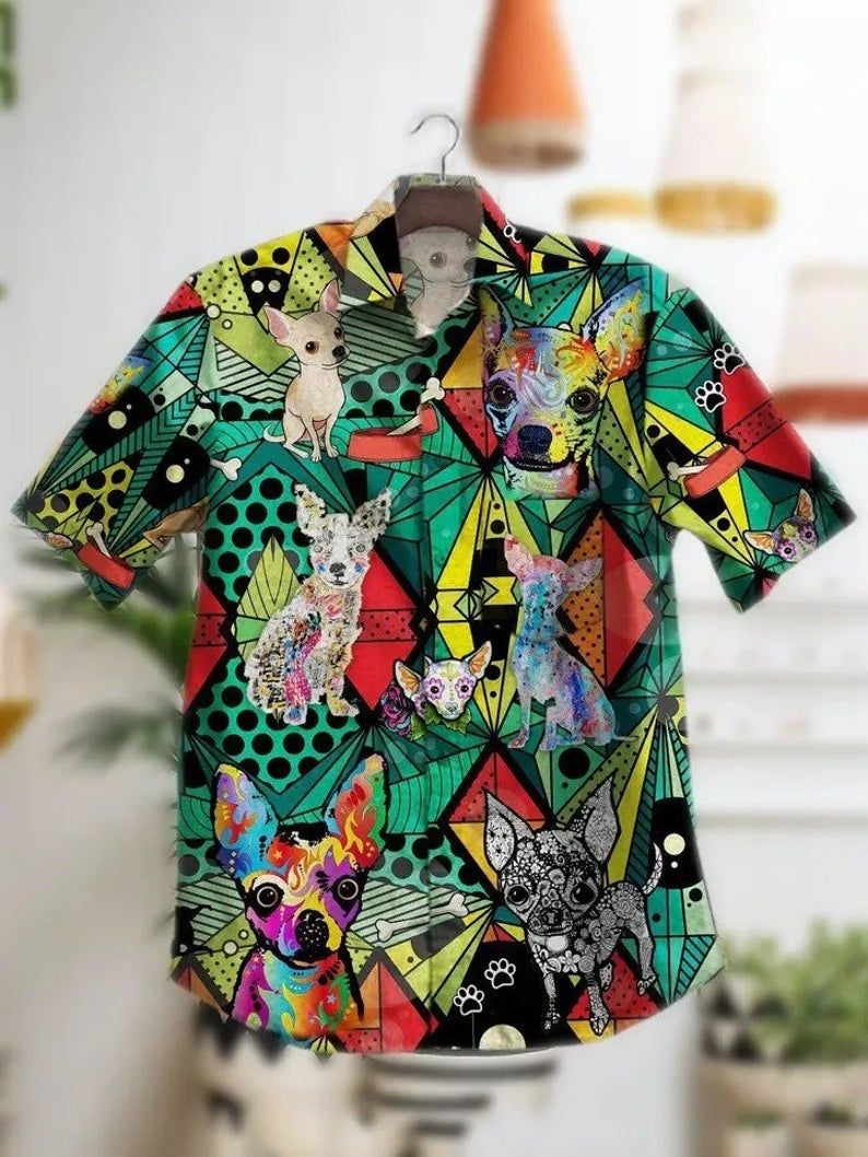 Dogs Multicolor Amazing Design Hawaii Shirt Ha99697