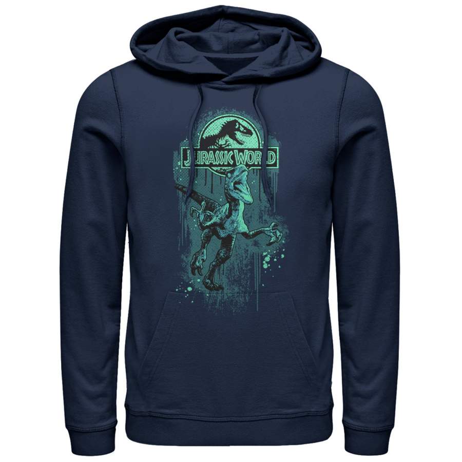 Jurassic Park Men’s Raptor on the Loose Lightweight Hoodie