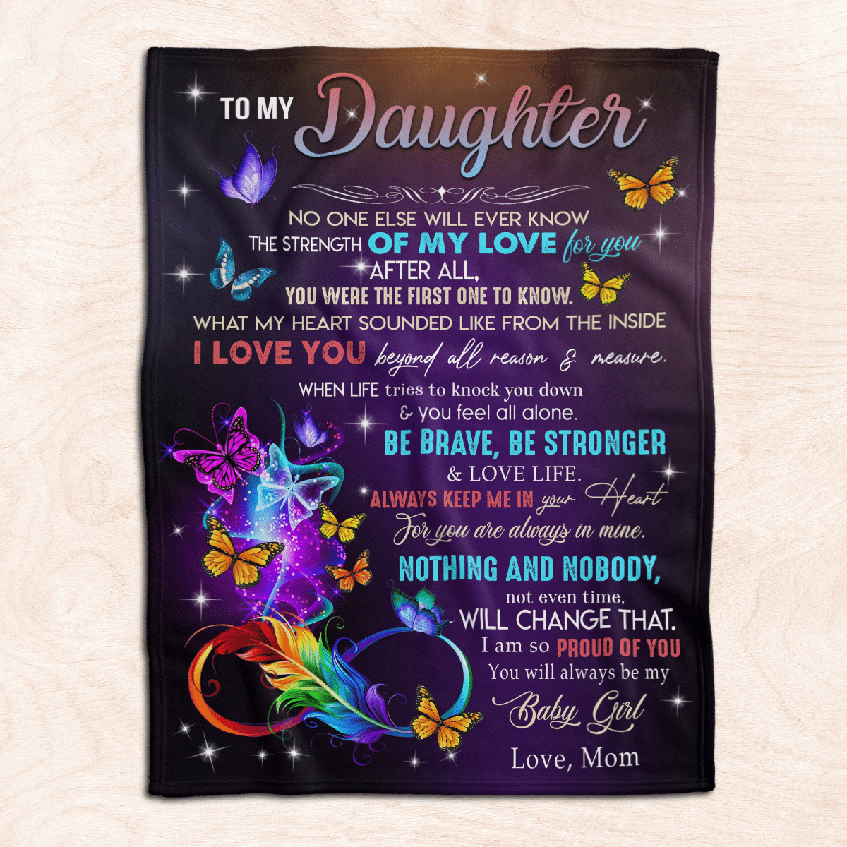 To My Daughter – Premium Blanket