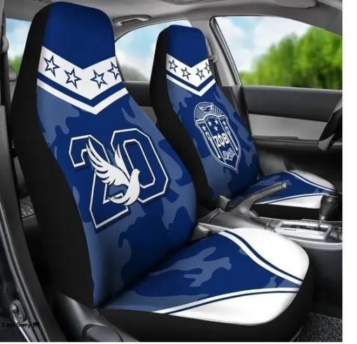 Alpha Phi Alpha 1906 Crest Sphinx Symbol Black Camouflage Car Seat Covers