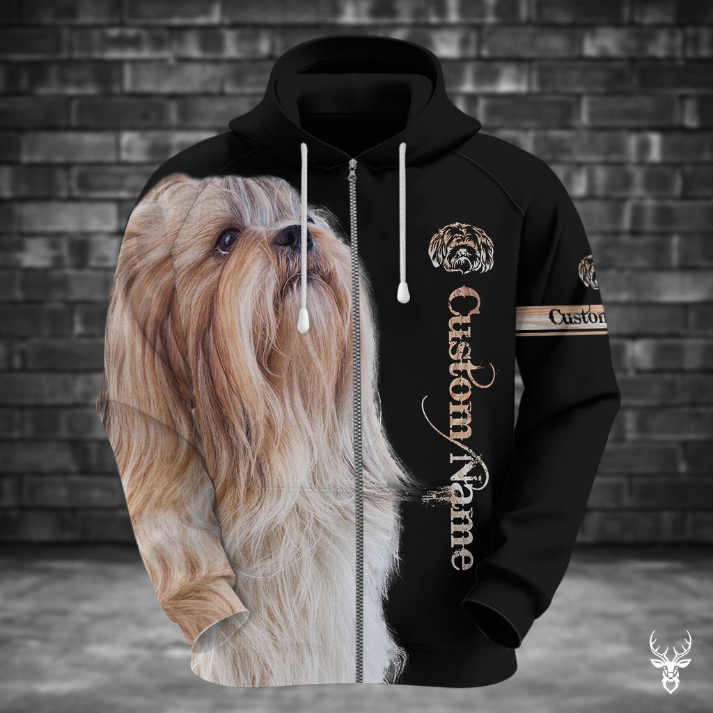 Shih Tzu Custom Name Hoodie QQ TJJ012008G99BQ