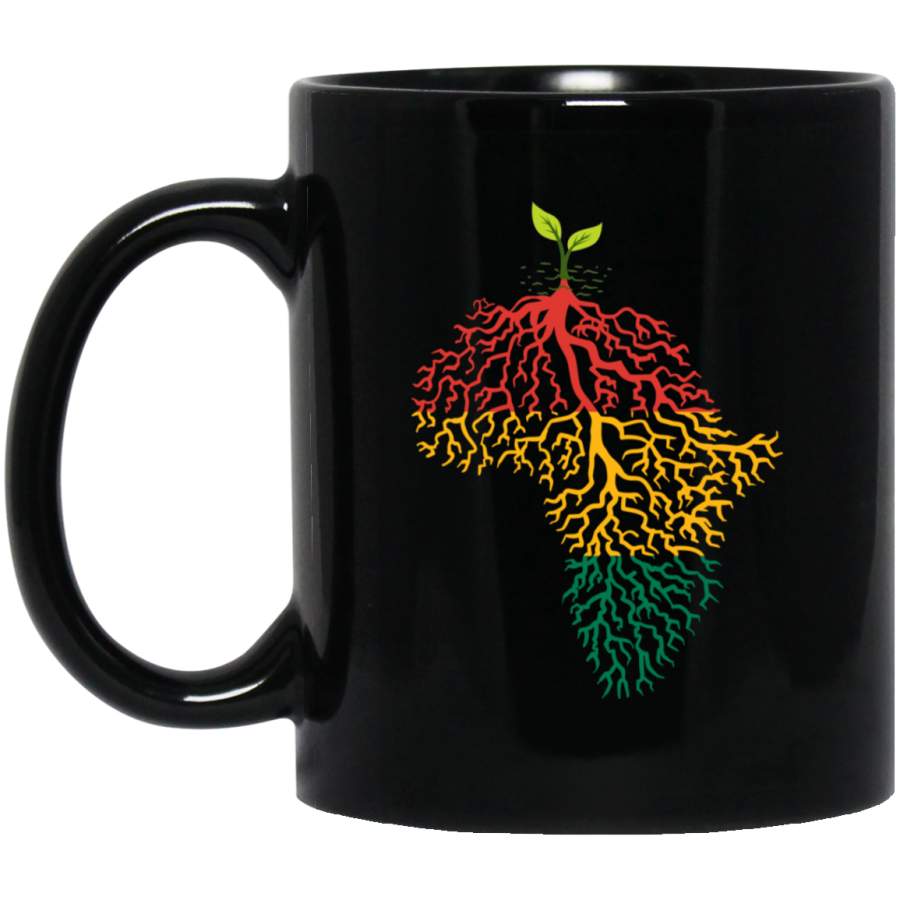 African American Coffee Mug African Tree My Roots 11oz – 15oz Black Mug