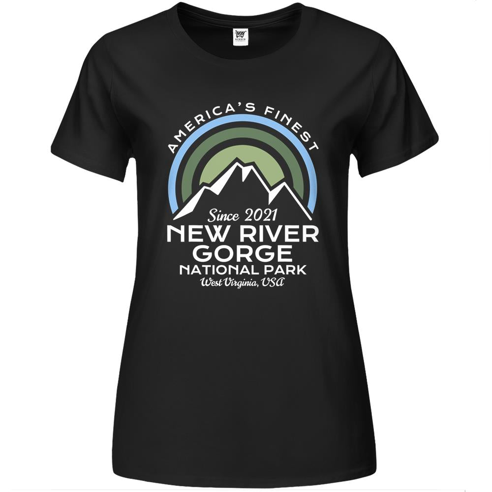 New River Gorge National Park Usa Hiking Travelers Premium Womens Tshirts