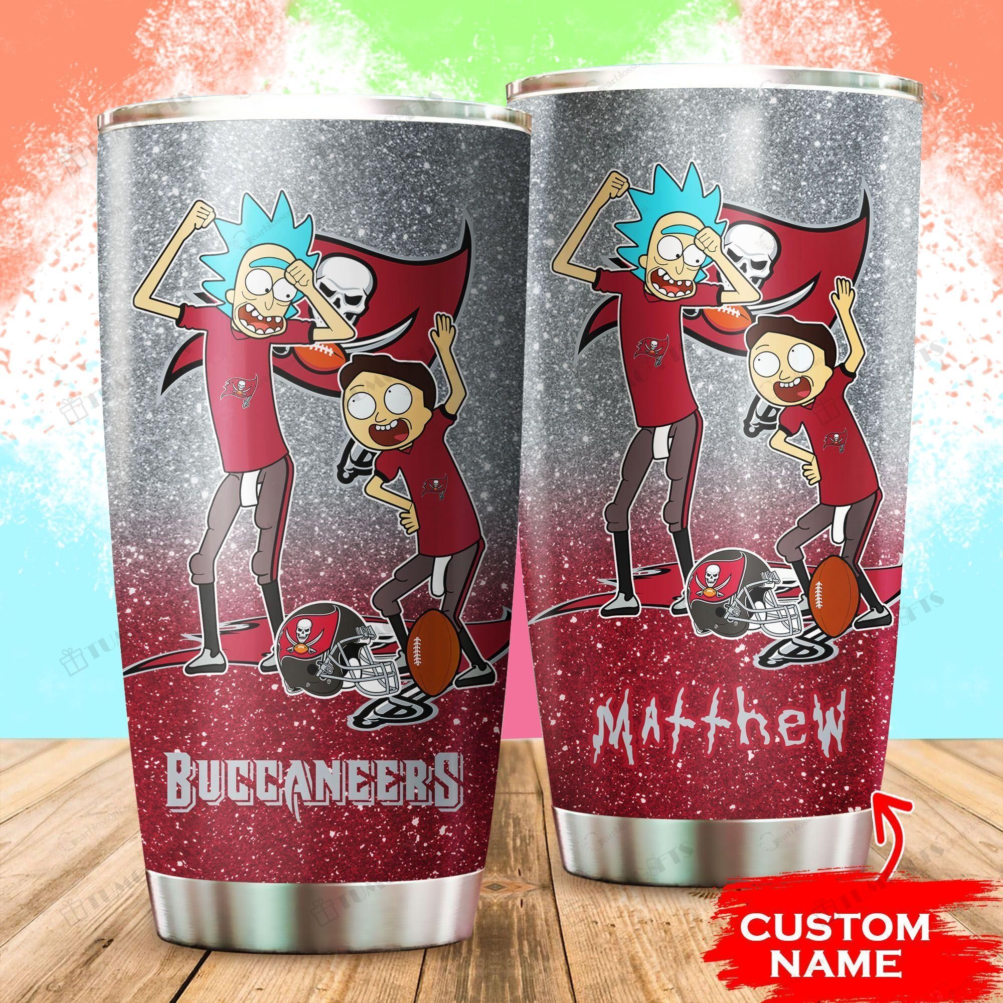 Buy Personalized Tampa Bay Buccaneers Rick And Mortycustomstainless Steel Tumbler