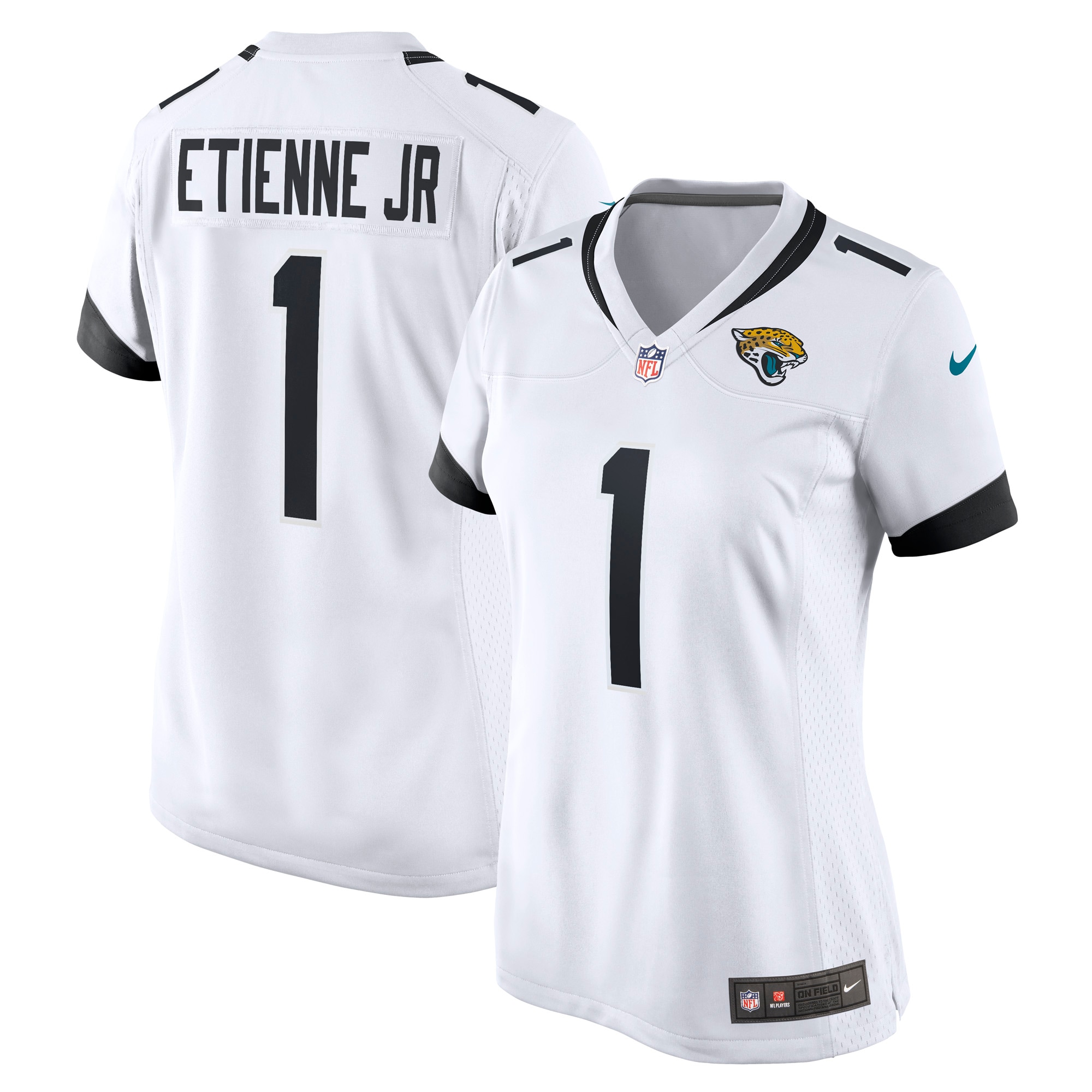 Travis Etienne Jr. Jacksonville Jaguars Women's Game Player Jersey – White