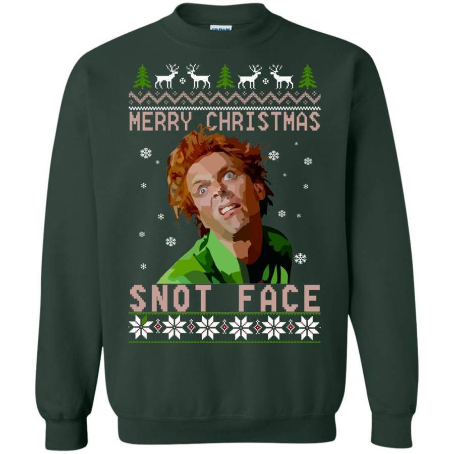 AGR Drop Dead Fred Snot face merry Christmas ugly sweater