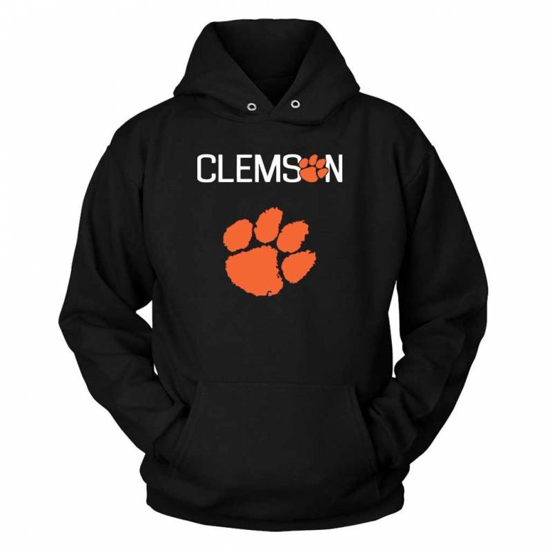 Clemson Tigers Tiger Paw Logo Unisex Hoodie