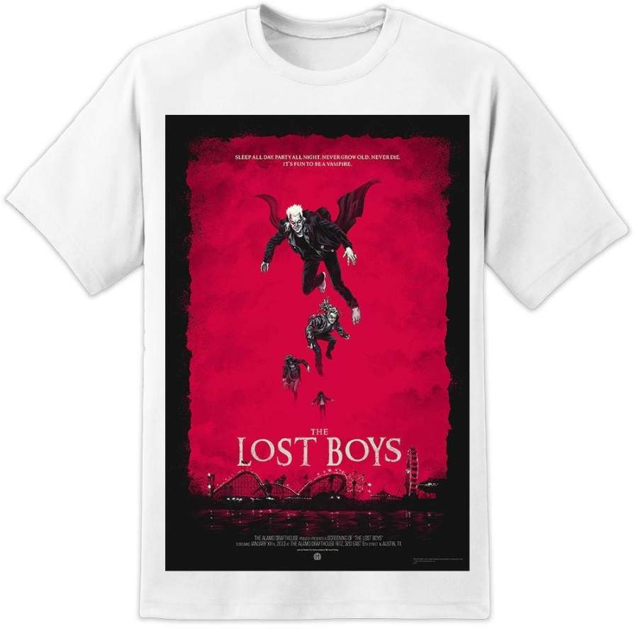 Mens Retro Lost Boys Movie Poster T Shirt (S – 3XL) Vintage Vampire Horror Movie