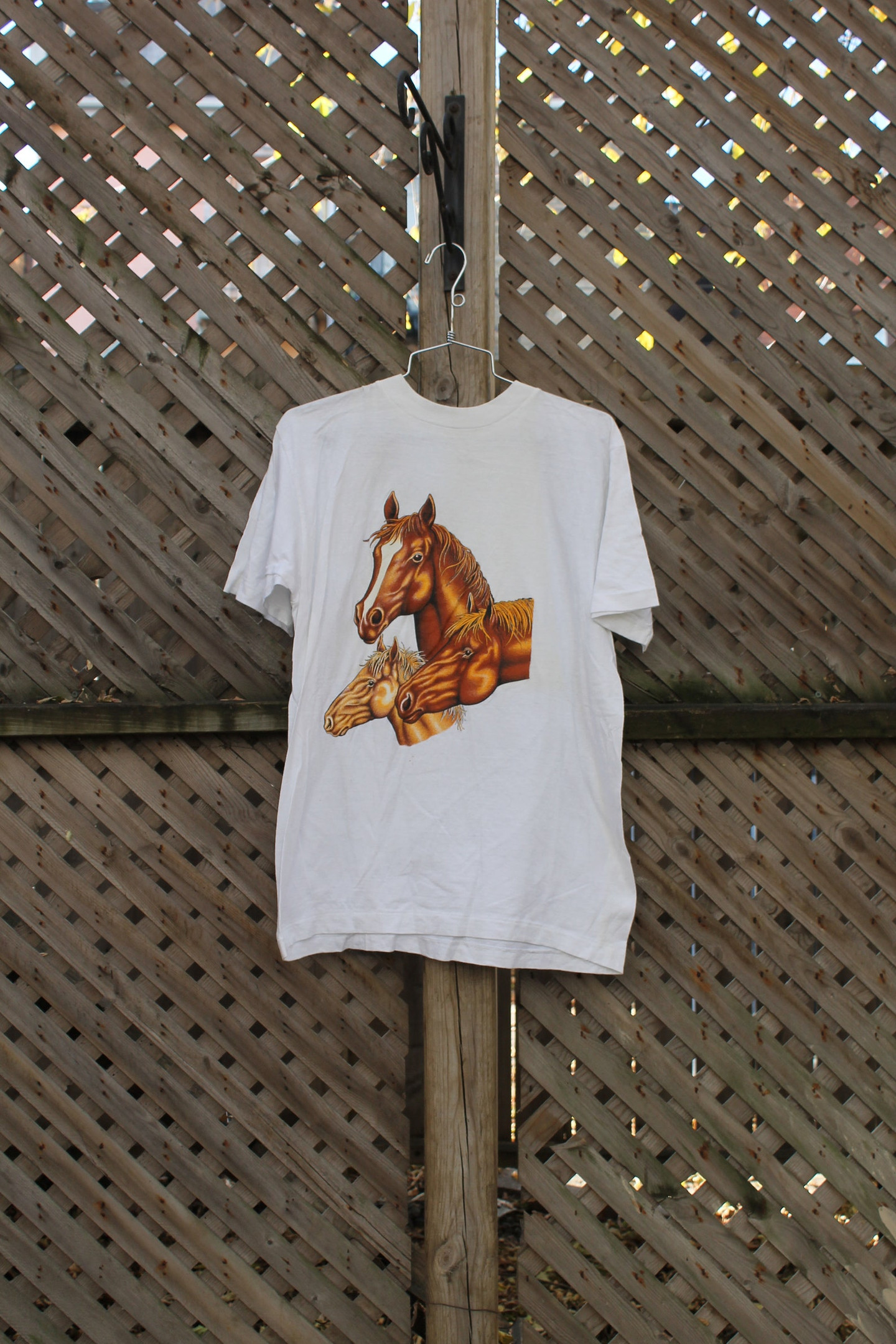 Vintage T Shirt  Animal  Horse Head Graphic  Big  80S  90S  Streetwear Fashion  Horseback Riding  Farm