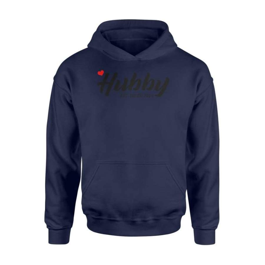 Hubby EST 2014 Anniversary Couples Matching Shirt For Husband – Standard Hoodie