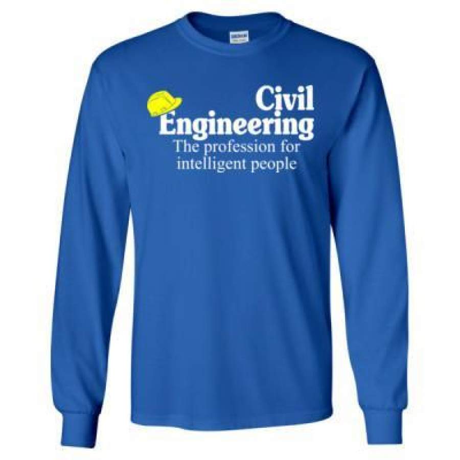 AGR Civil Engineering The Profession For Intelligent People – Long Sleeve T-Shirt