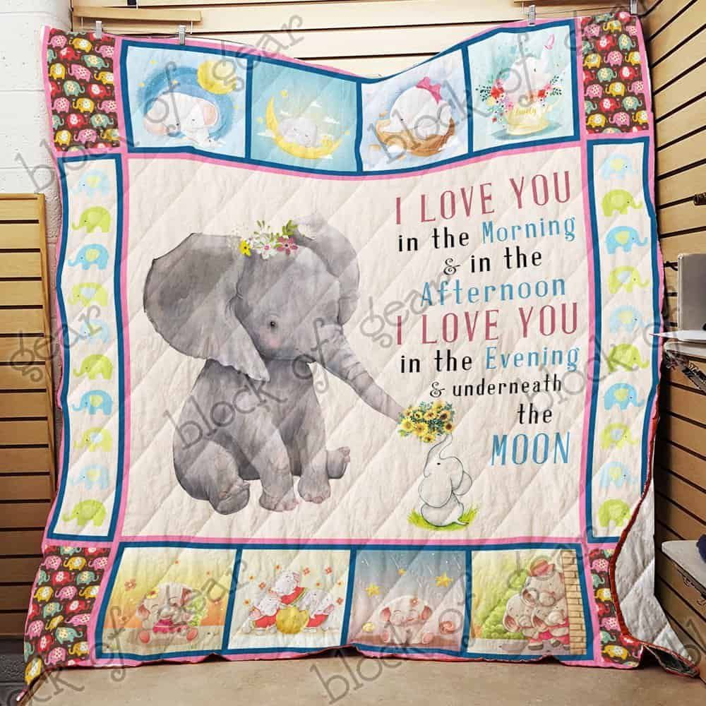 Baby Elephant CL18100036MDQ Quilt Blanket