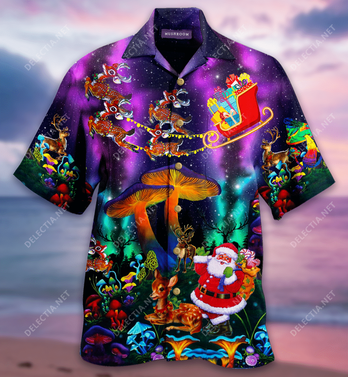 Get Here Mushroom Funny Christmas Hawaii Shirt Ha94500