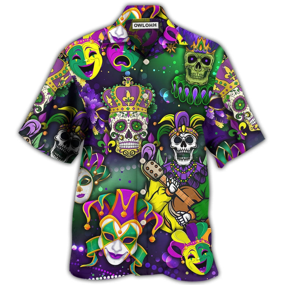 Mardi Gras Skull Art Hawaii Shirt Ha57997