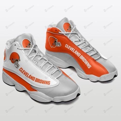 Air Jd13 Sneakers Cleveland Browns Customized  Tennis Shoes For Fan