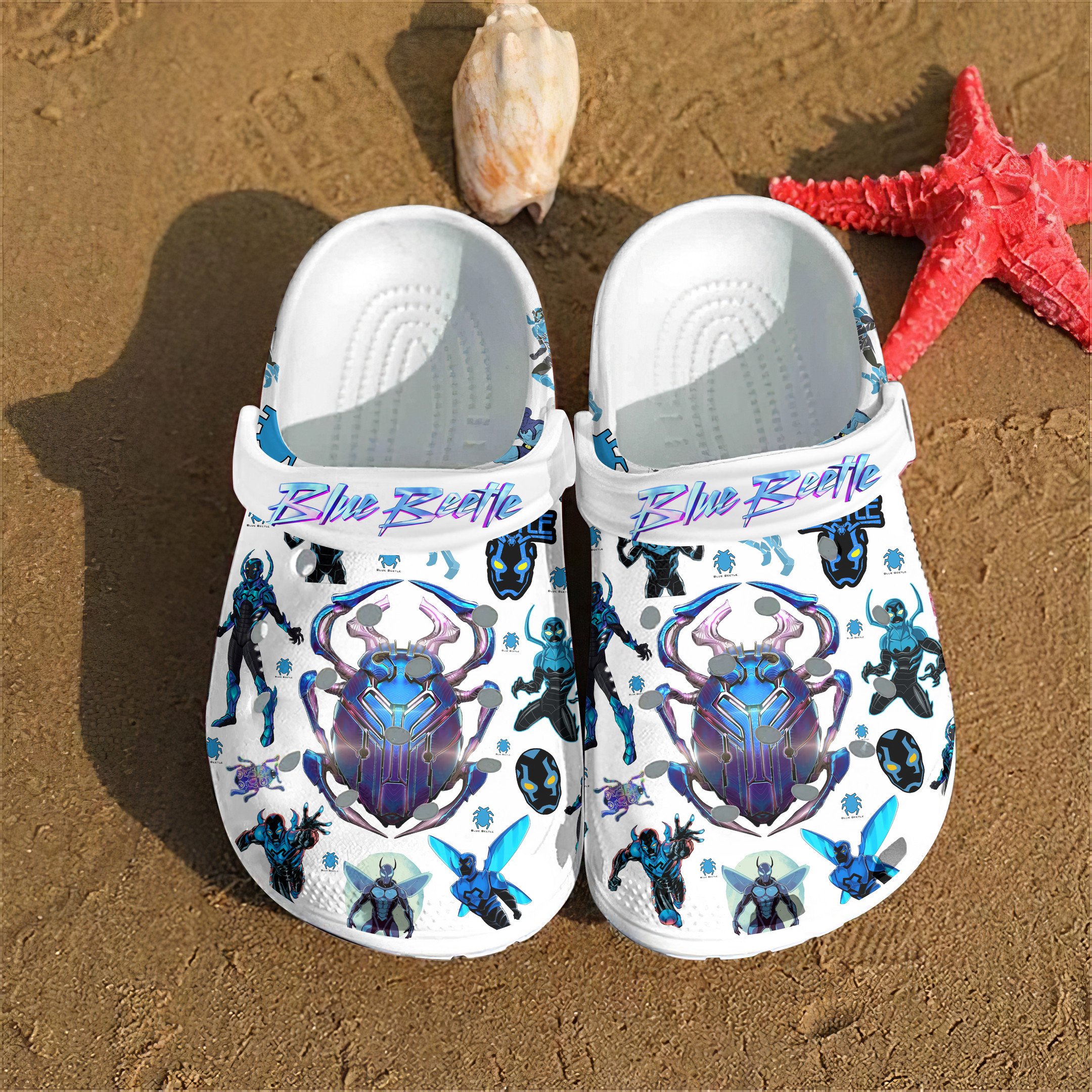 Blue Beetle Movie Crocss Clogs For Men Women And Kid S02Anxew