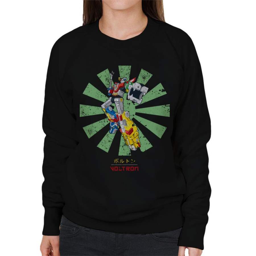 Voltron Lion Force Retro Japanese Women’s Sweatshirt