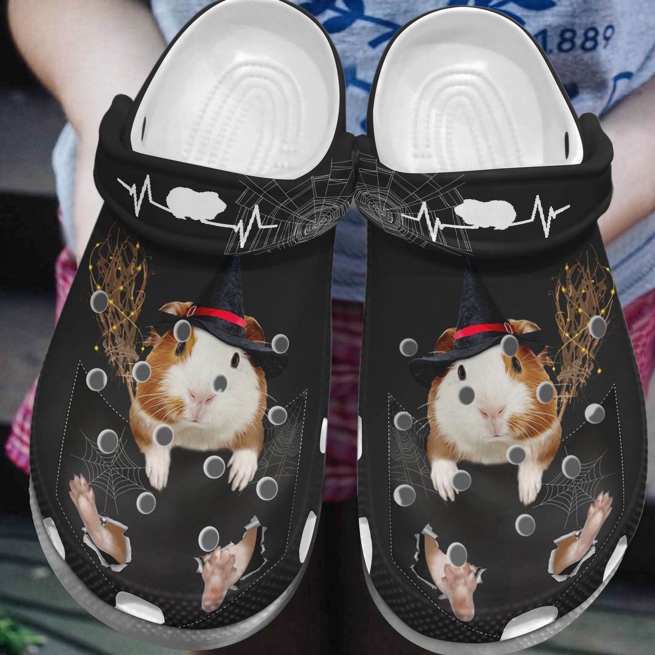 Guinea Pig Personalized Clog, Custom Name, Text, Color, Number Fashion Style For Women, Men, Kid, Print 3D The Witch