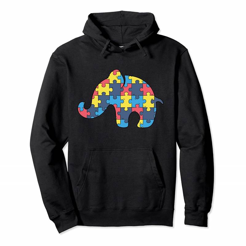 Autism Awareness Puzzle Elephant – Perfect 2018 Gift Pullover Hoodie