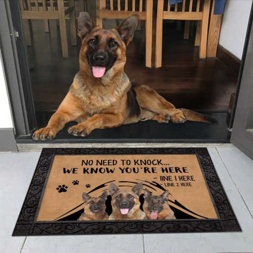 German Shepherd M288 Custom Doormat All Over Printed (6228)