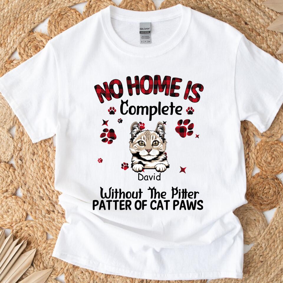 No Home Is Complete Without The Pitter Patter Of Cat Paws T Shirts – Trending Personalized