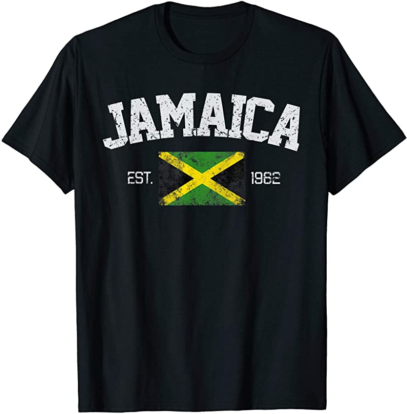 Vintage Kingston Jamaica Est. 1962 Souvenir Gift T-Shirt