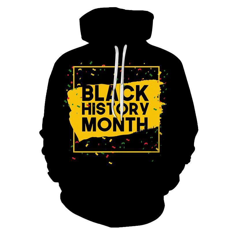 BlackYellow Black History Month 3D Sweatshirt, Hoodie, Pullover