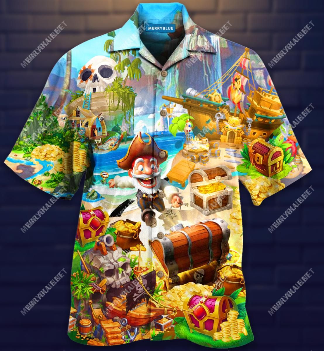 We’Ve Found Treasures Treasures Hunting Aloha Hawaiian Shirt Colorful Short Sleeve Summer Beach Casual Shirt For Men And Women