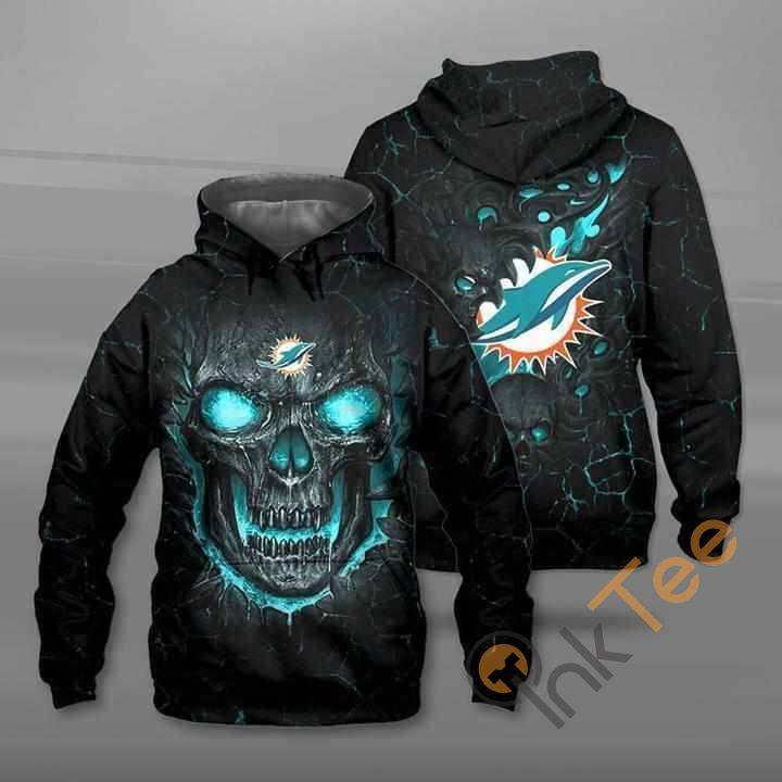 Lava Skull Miami Dolphins Hoodie 3D