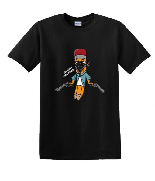 Yellow pen with bandana mask on face RS  T Shirt