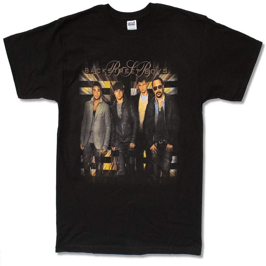 Adult Backstreet Boys Photo Tour 2010 Black T-Shirt