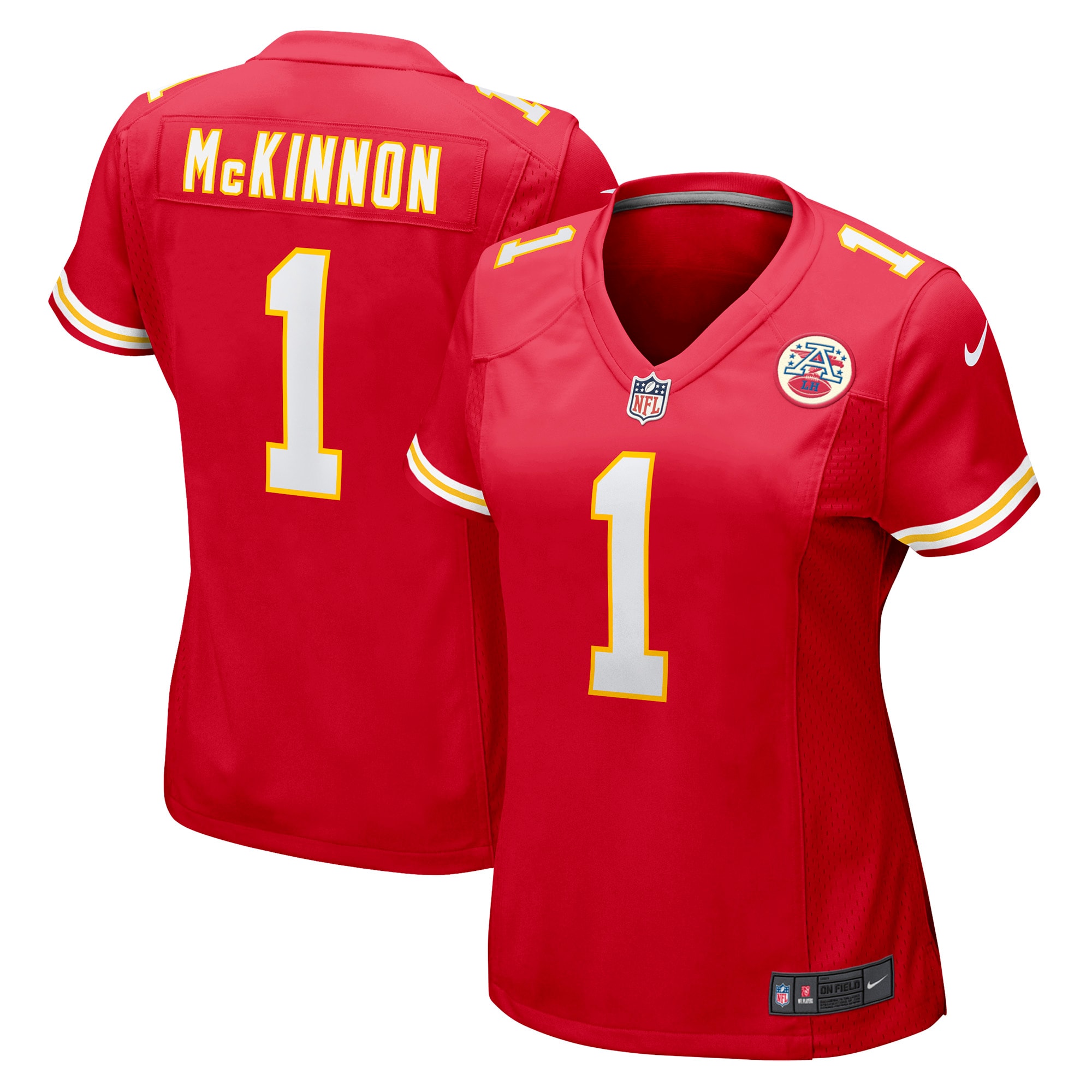 Jerick McKinnon Kansas City Chiefs Women's Game Player Jersey – Red