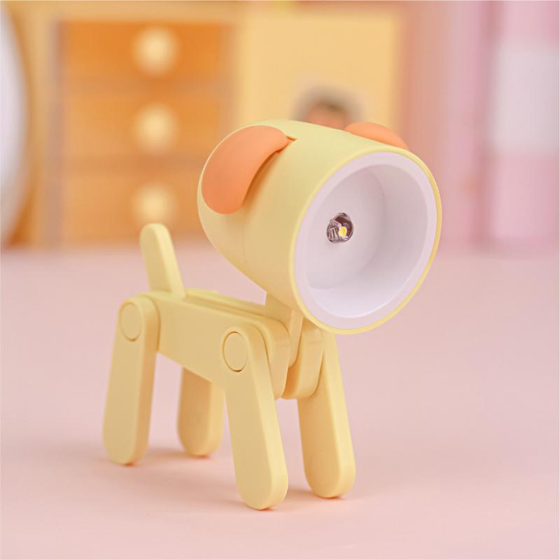 Led Night Light Decorative Ornament Ins Mini Cute Puppy Deer Atmosphere Table Lamp Anime Action Figures Toys Hobbies Room Decor alx