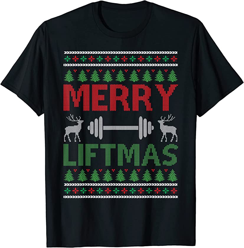 Ugly Christmas – Merry Liftmas T-Shirt