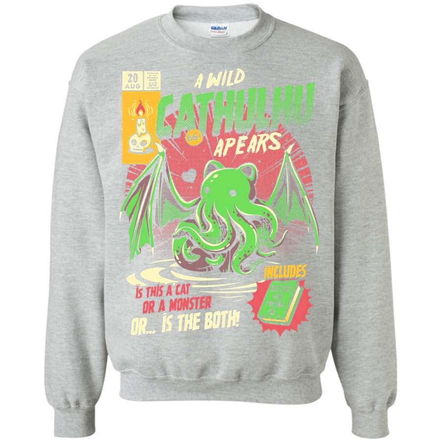 AGR Cathulhu Crewneck Pullover Sweatshirt