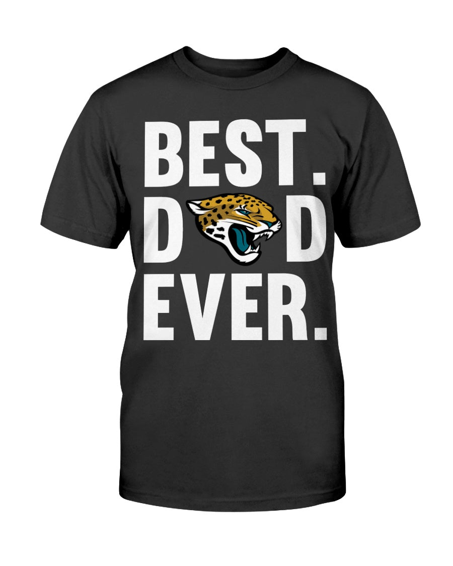 Best Dad Ever Jacksonville Jaguars Shirt Father Day Cotton T Shirt