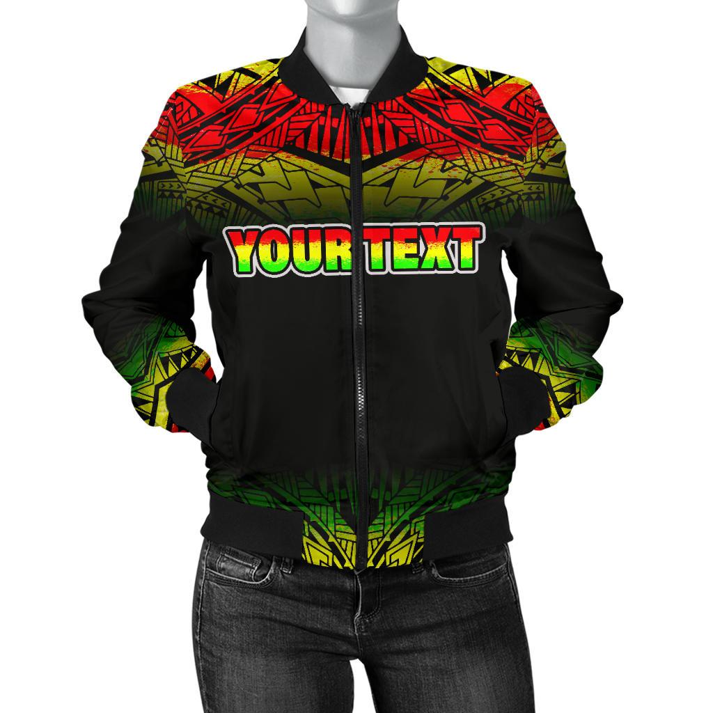 Turtle Custom Personalised Women’s Bomber Jacket – Reggae Fog Style – BN09