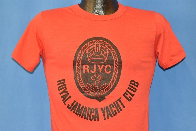 70S Royal Jamaica Yacht Club Rjyc Boat Attendant Shirt