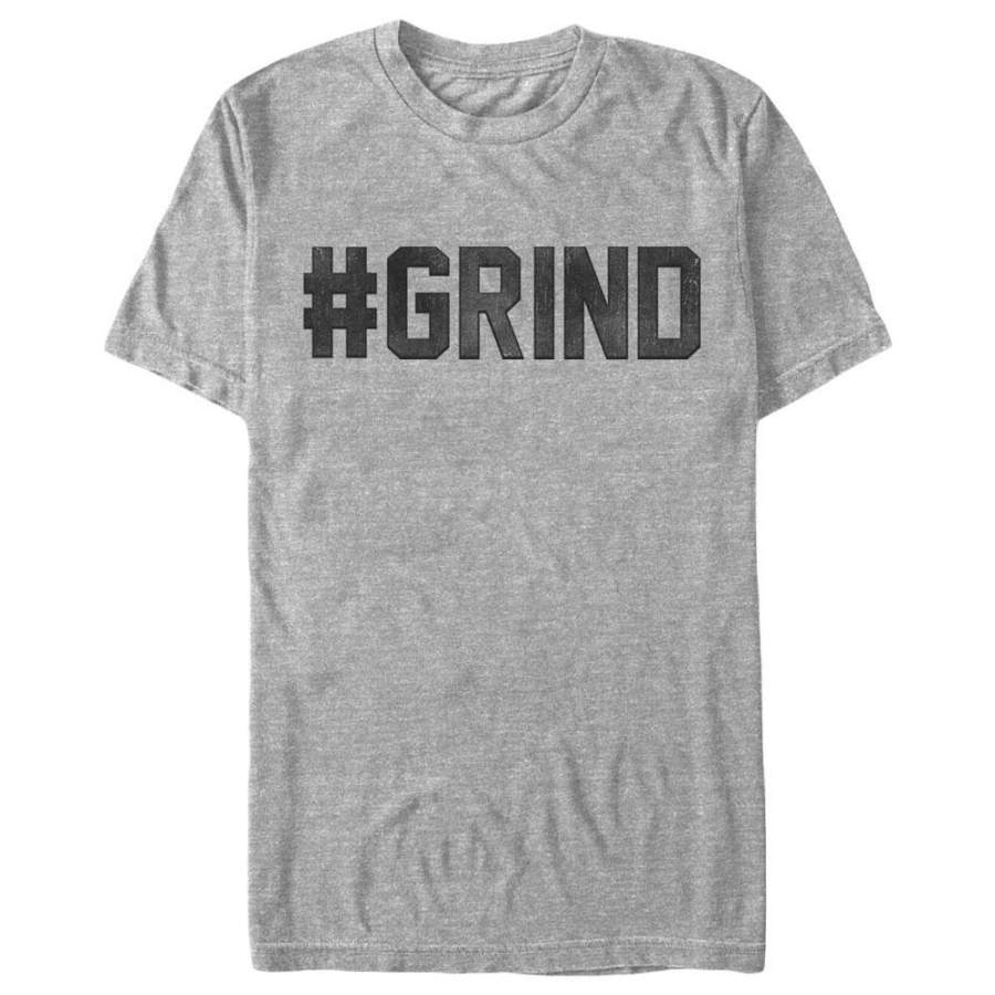 CHIN UP Men’s Hashtag Grind  T Shirt Athletic Heather